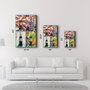 Wallity Pintura Decorativa de Vidrio Templado Multicolor 46 x 72 cm